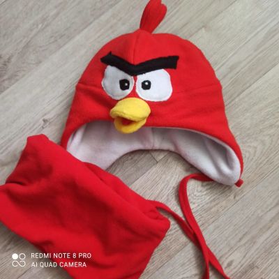 Лот: 17143783. Фото: 1. Шапка детская Red , Angry birds... Детская гигиена
