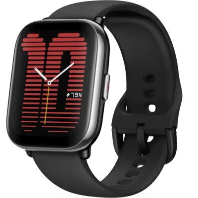 Лот: 22218732. Фото: 1. Умные часы Amazfit Active, черные... Смарт-часы, фитнес-браслеты, аксессуары