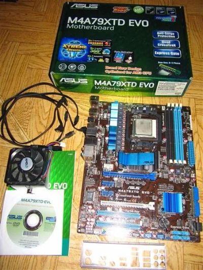 Лот: 2367873. Фото: 1. ASUS M4A79XTD EVO+AMD Athlon II... Материнские платы