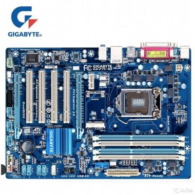 Лот: 18354001. Фото: 1. Gigabyte ga-p75-d3 rev 1.1. Материнские платы