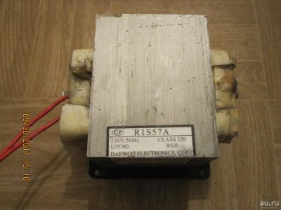 Лот: 10371371. Фото: 1. Силовой трансформатор от микроволновки... Трансформаторы, катушки