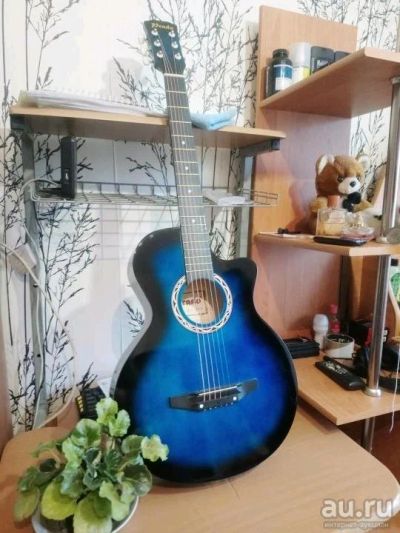 Лот: 13355375. Фото: 1. Новая гитара цвет: синий. Гитары