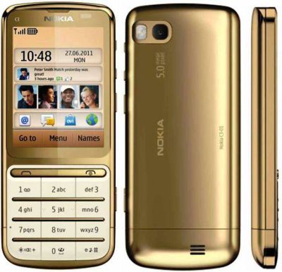 Лот: 2990474. Фото: 1. Nokia c3-01 gold. Кнопочные мобильные телефоны