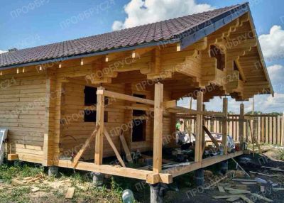 Лот: 11057123. Фото: 1. Сруб бани, дома 8х8 из бруса 150х150... Срубы, бани, дома