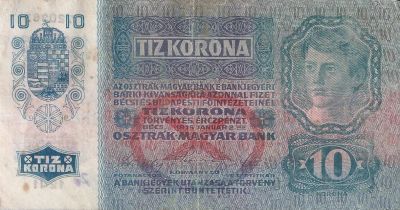 Лот: 23543567. Фото: 1. 10 крон 1915 год. Австро-Венгрия... Германия и Австрия