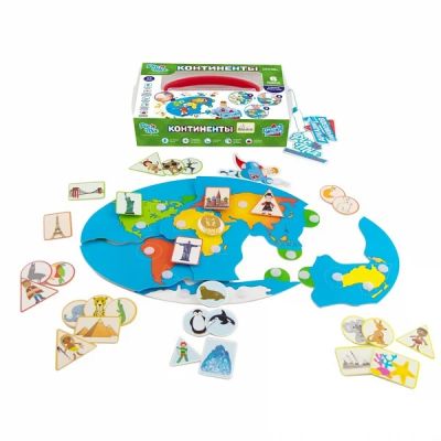 Лот: 9581346. Фото: 1. PicnMix Обучающая игра Континенты. Развивающие