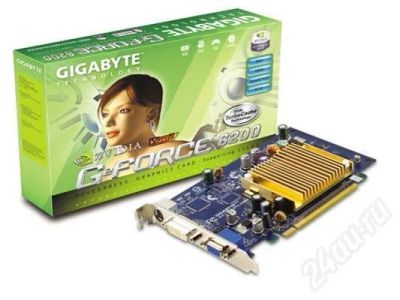 Лот: 465569. Фото: 1. Видеокарта Gigabyte GeForce 6200... Видеокарты