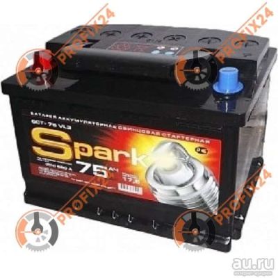Лот: 13288601. Фото: 1. Аккумулятор SPARK 75 А/Ч, Прямая... Аккумуляторы