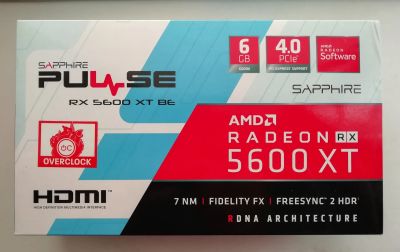 Лот: 20860481. Фото: 1. Видеокарта RX 5600 XT Sapphire... Видеокарты