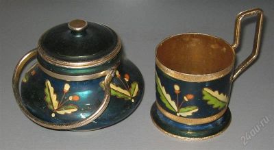 Лот: 1874369. Фото: 1. подстаканник и сахарница. Предметы интерьера и быта