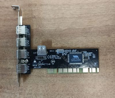Лот: 19009633. Фото: 1. Контроллер PCI USB VIA VT6212L... Платы расширения, контроллеры, доп. порты