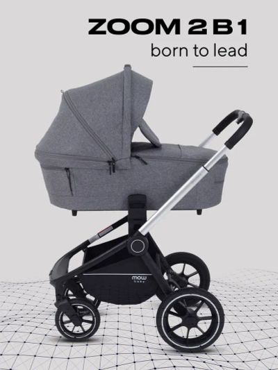 Лот: 25079037. Фото: 1. Коляска 2в1 MOWbaby Zoom Silver... Коляски