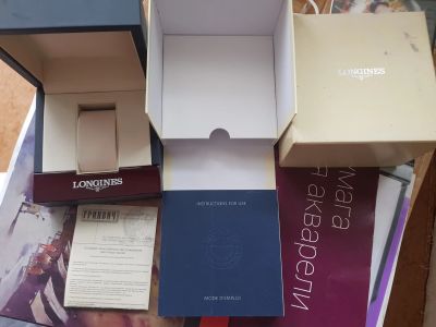 Лот: 12961425. Фото: 1. Коробка от часов Longines, полный... Оригинальные наручные часы