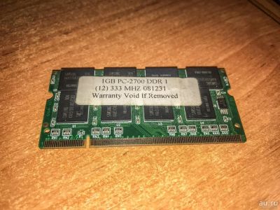 Лот: 9173686. Фото: 1. SO-DIMM PC2700 (DDR-333) 1GB. Оперативная память