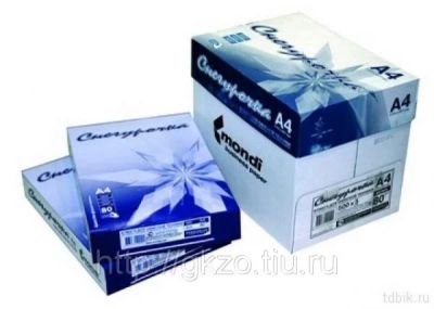 Лот: 3770413. Фото: 1. бумага офисная "Снегурочка" формат... Бумага