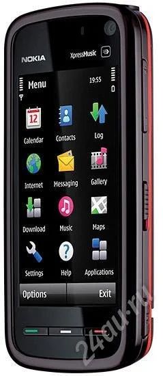 Лот: 252047. Фото: 1. Nokia 5800 Red. Смартфоны