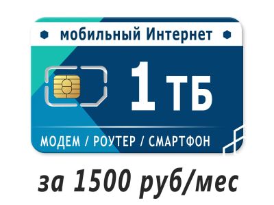 Лот: 21022439. Фото: 1. 1 Тб Интернета 3G/4G на любые... Красноярск