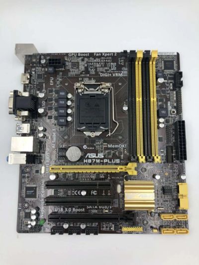 Лот: 18298292. Фото: 1. MB ASUS H87M-PLUS D8M0AB522659. Материнские платы