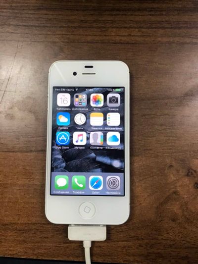 Лот: 15303870. Фото: 1. iPhone 4S 16GB (белый). Смартфоны