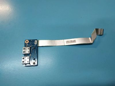 Лот: 16448832. Фото: 1. Б/У плата с разъемами USB на шлейфе... Платы расширения, контроллеры, доп. порты