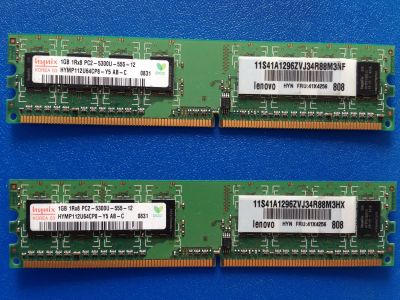 Лот: 25705448. Фото: 1. DDR2 Hynix 1Gb 5300U-555-12. Оперативная память