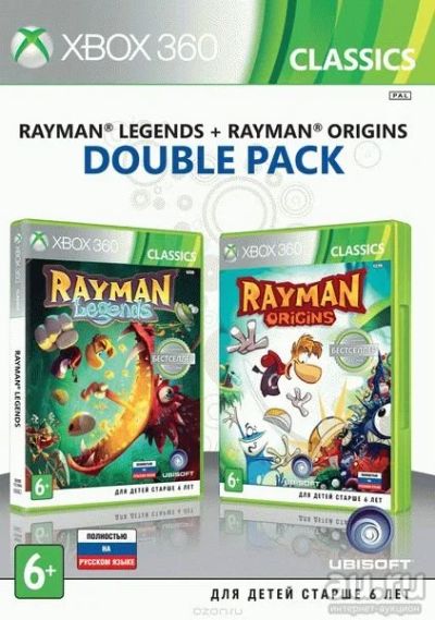 Лот: 14613459. Фото: 1. Комплект "Rayman Legends" + "Rayman... Игры для консолей