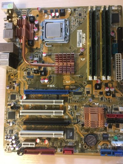 Лот: 17474160. Фото: 1. Комплект Аsus P5K + Intel Core... Материнские платы