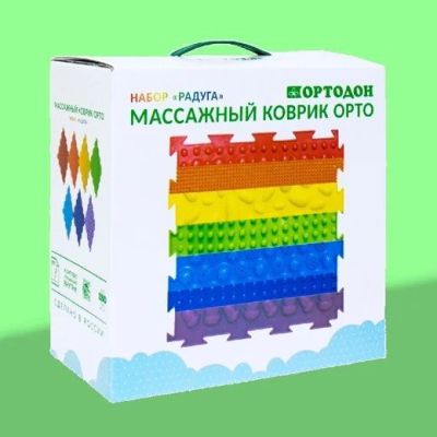 Лот: 16141377. Фото: 1. Набор "Радуга" (7 ортоковриков... Массажеры
