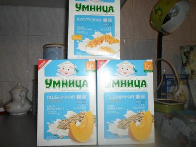 Лот: 3165600. Фото: 1. Каши Умница 5 пачек. Детское питание