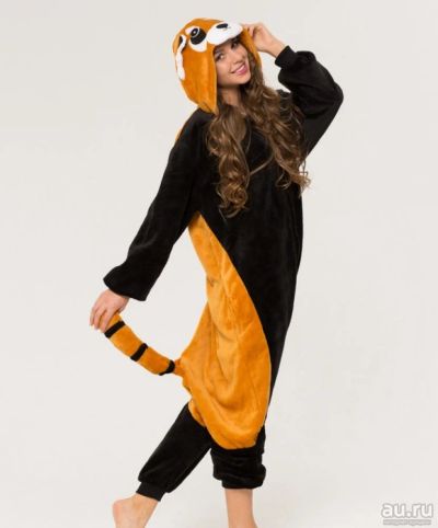 Лот: 8539254. Фото: 1. Кигуруми Енот, пижама, kigurumi... Взрослые карнавальные костюмы