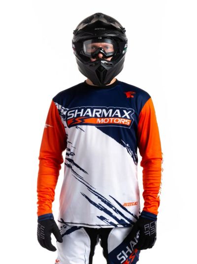 Лот: 21079715. Фото: 1. Джерси Sharmax White-Orange. Оптика и освещение