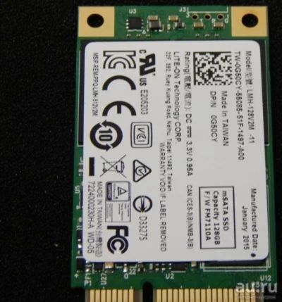 Лот: 18321853. Фото: 1. SSD mSATA LMH-128V2M-11 128gb... SSD-накопители