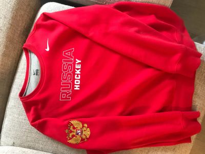 Лот: 14943368. Фото: 1. Толстовка Nike Russia Hockey. Свитеры, толстовки, худи
