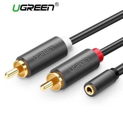 Лот: 11968885. Фото: 1. Ugreen 3.5mm Female to 2RCA Male... Шнуры, кабели, разъёмы