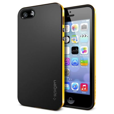 Лот: 3696269. Фото: 1. Чехол Spigen Neo Hybrid Yellow... Чехлы, бамперы