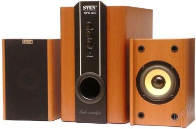 Лот: 2072262. Фото: 1. Колонки 2.1 Sven SP-S 820 дерево. Акустические системы