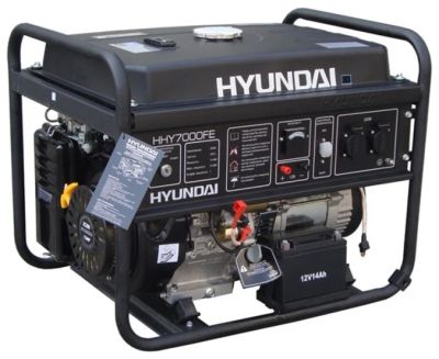Лот: 7830080. Фото: 1. продам генератор Hyundai hy7000fe. Бензо-, мотоинструмент