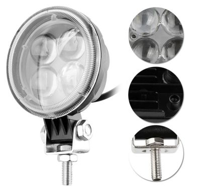 Лот: 17756519. Фото: 1. Фара светодиодная 4 LED 12W (Круглая... Оптика и освещение
