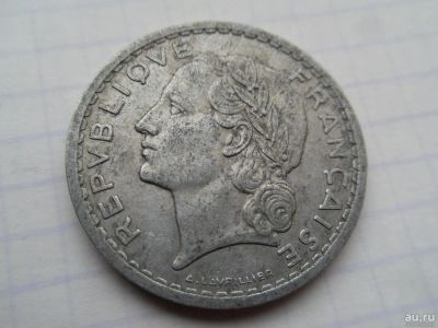 Лот: 8595619. Фото: 1. Франция 5 франков 1945 Алюминий. Европа