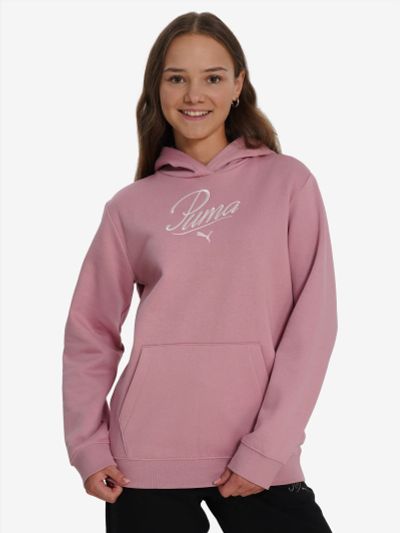 Лот: 25620512. Фото: 1. Худи для девочек PUMA Script... Другое (спортивная одежда)