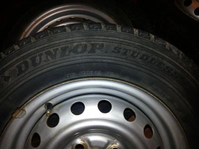 Лот: 9509247. Фото: 1. Зимние колеса Dunlop. Шины на дисках