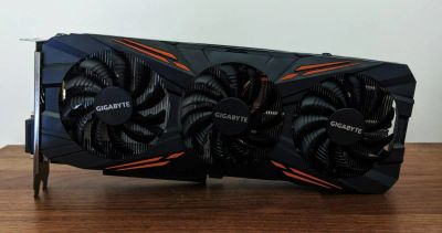 Лот: 15585267. Фото: 1. gigabyte gtx 1080 g1 gaming 8... Видеокарты