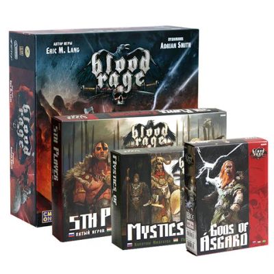 Лот: 12704421. Фото: 1. Настольная игра "Blood Rage. Кровь... Настольные игры, карты