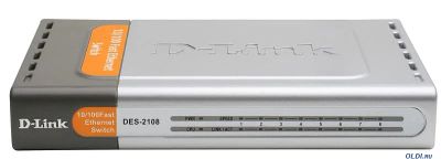 Лот: 7559492. Фото: 1. Коммутатор D-Link DES-2108/B. Коммутаторы