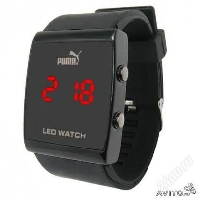 Лот: 1301501. Фото: 1. Часы LED PUMA(BLACK). Другие наручные часы