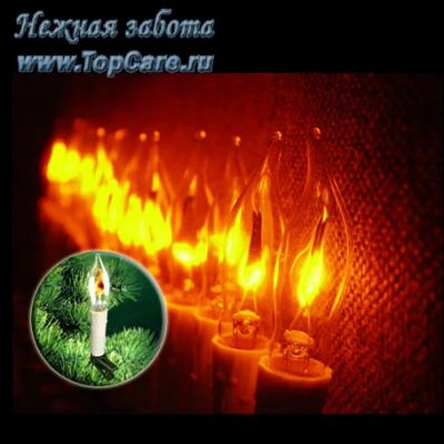 Лот: 4533721. Фото: 1. Электрогирлянда Мерцающие свечи... Гирлянды, шарики, новогодние аксессуары