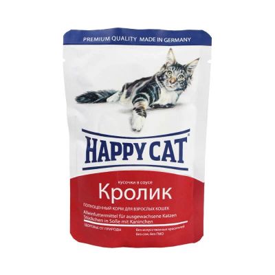 Лот: 10399141. Фото: 1. Корм Happy Cat Для Кошек Кролик... Корма