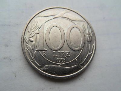 Лот: 7303551. Фото: 1. Италия 100 лир 1993. Европа