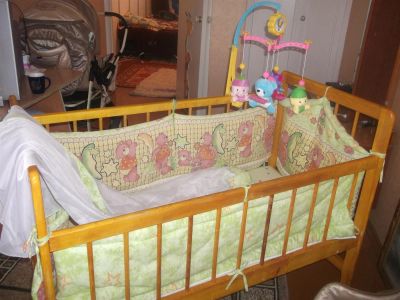 Лот: 3562536. Фото: 1. Кроватка. Детские кровати и кроватки