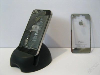 Лот: 1117572. Фото: 1. iPhone 4 задняя крышка прозрачная. Чехлы, бамперы
